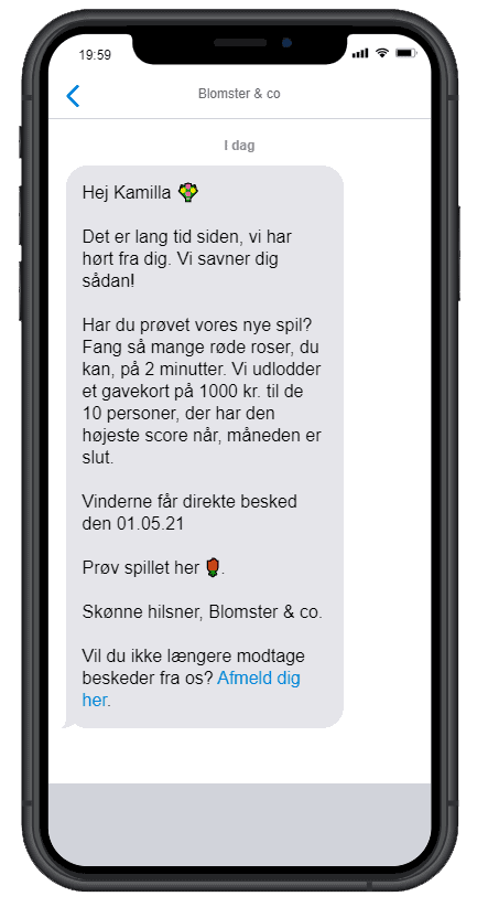 Blomster-sms
