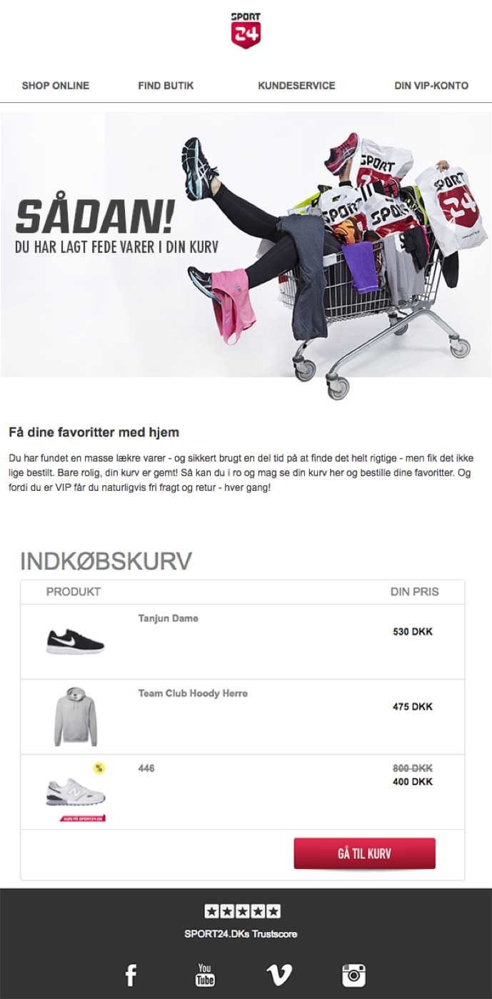Sport 24 tabt kurv mail