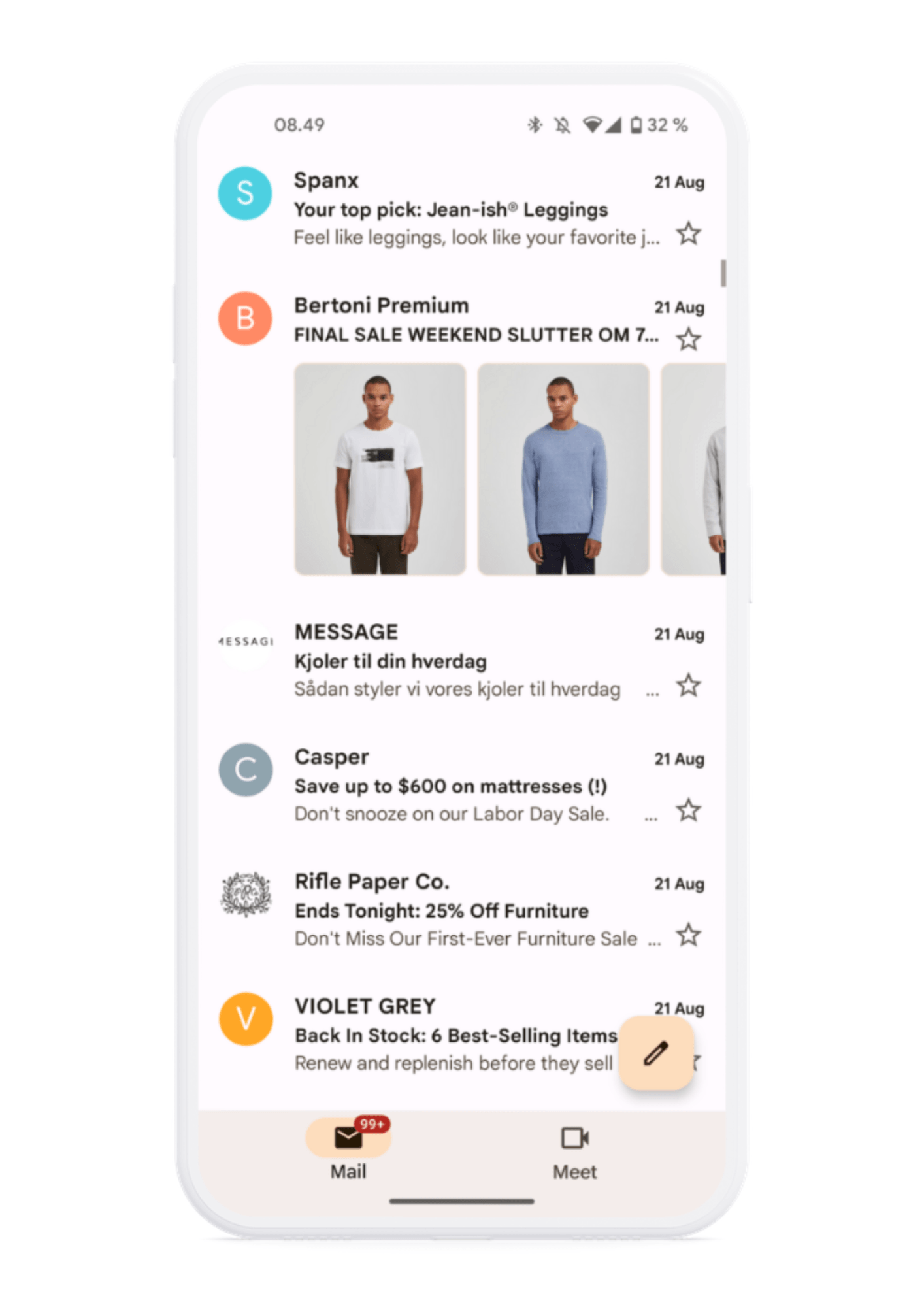 Gmail annotations screenshot Bertoni